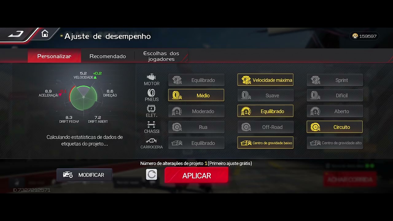 Racing Master CONFIGURAR / AJUSTES de CARRO