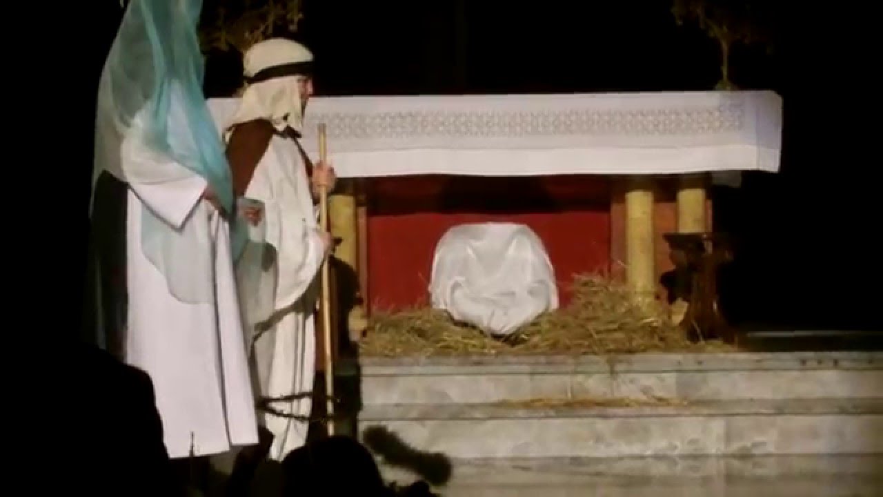 Théâtre Crèche Vivante Scène Biblique de la Naissance de Jésus-Christ