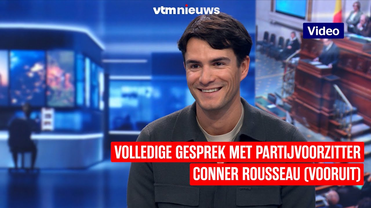 Volledig studiogesprek met Vooruit-voorzitter Conner Rousseau op 09 november