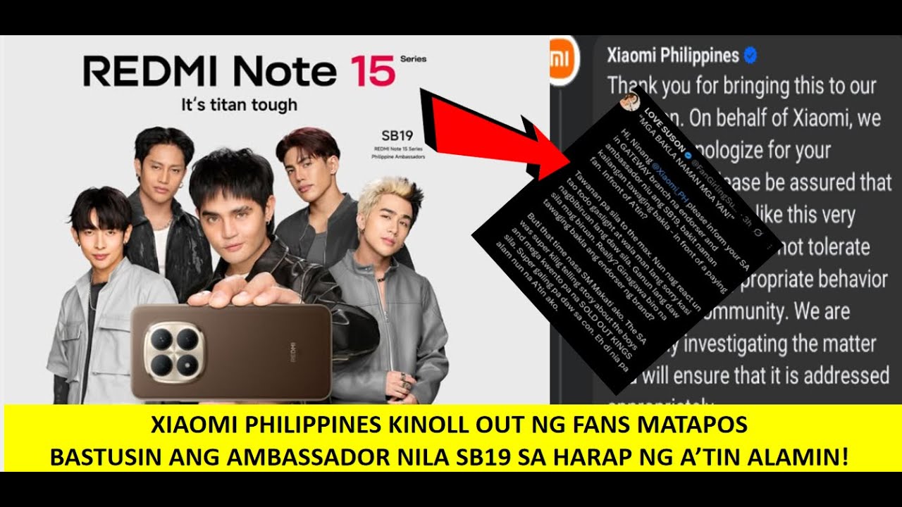 SB19 TINAWAG NA BAKLA NG ILANG STAFF NG XIAOMI PHILIPPINES KAYA FANS NAG CALL OUT SA XIAOMI ALAMIN