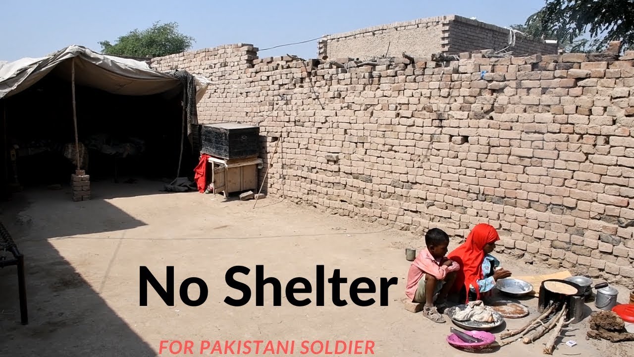 A soldier who served 18 years for Pakistan but don't have shelter to live