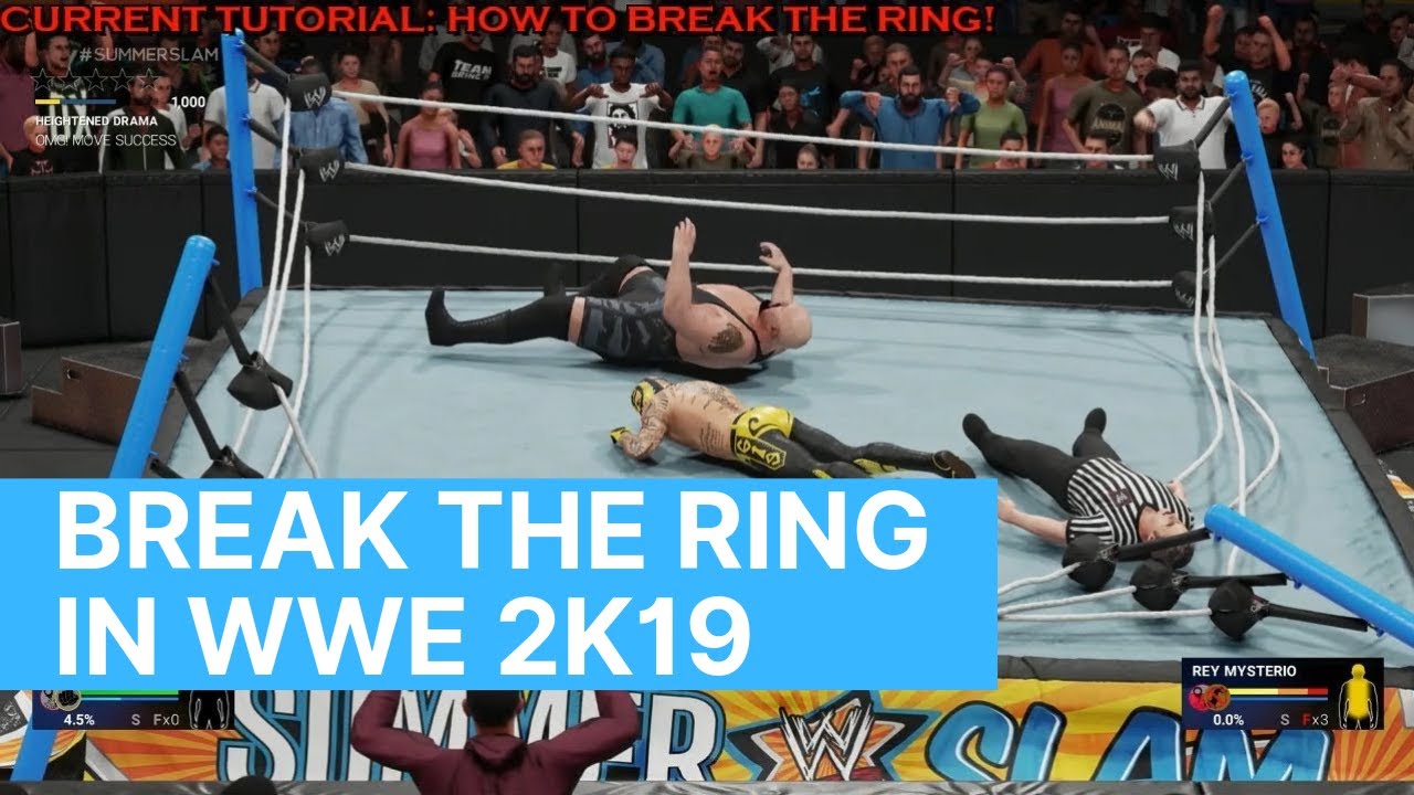 HOW TO BREAK THE RING: WWE 2K19 Tutorial Help Guide