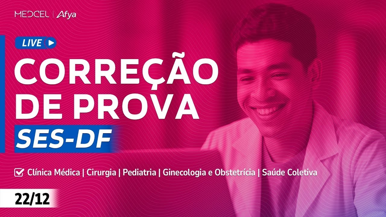 Live de Correção de Prova - SES-DF