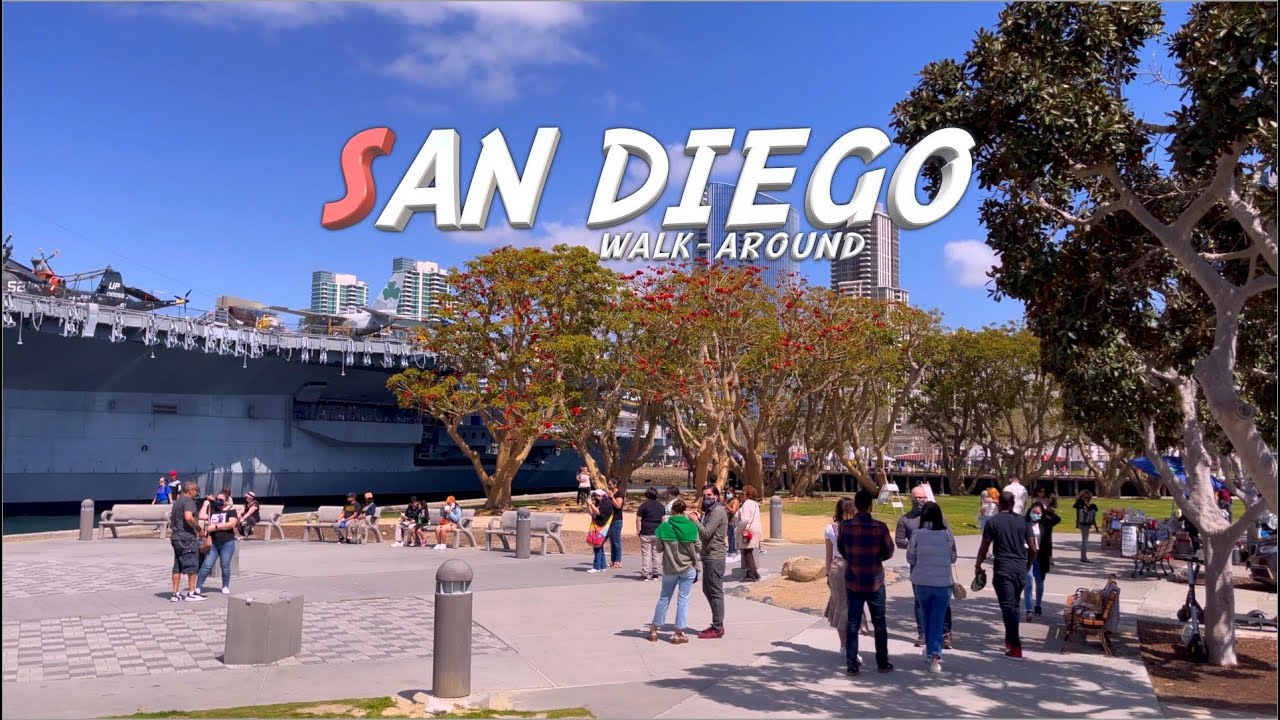 Walking Tour - San Diego, California - 4K HDR 60FPS