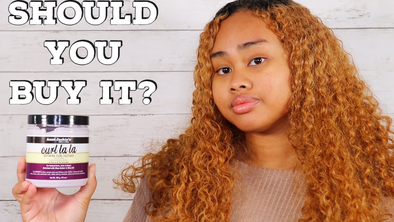 Aunt Jackie's Curl La La Defining Curl Custard | Review + Wash n' Go