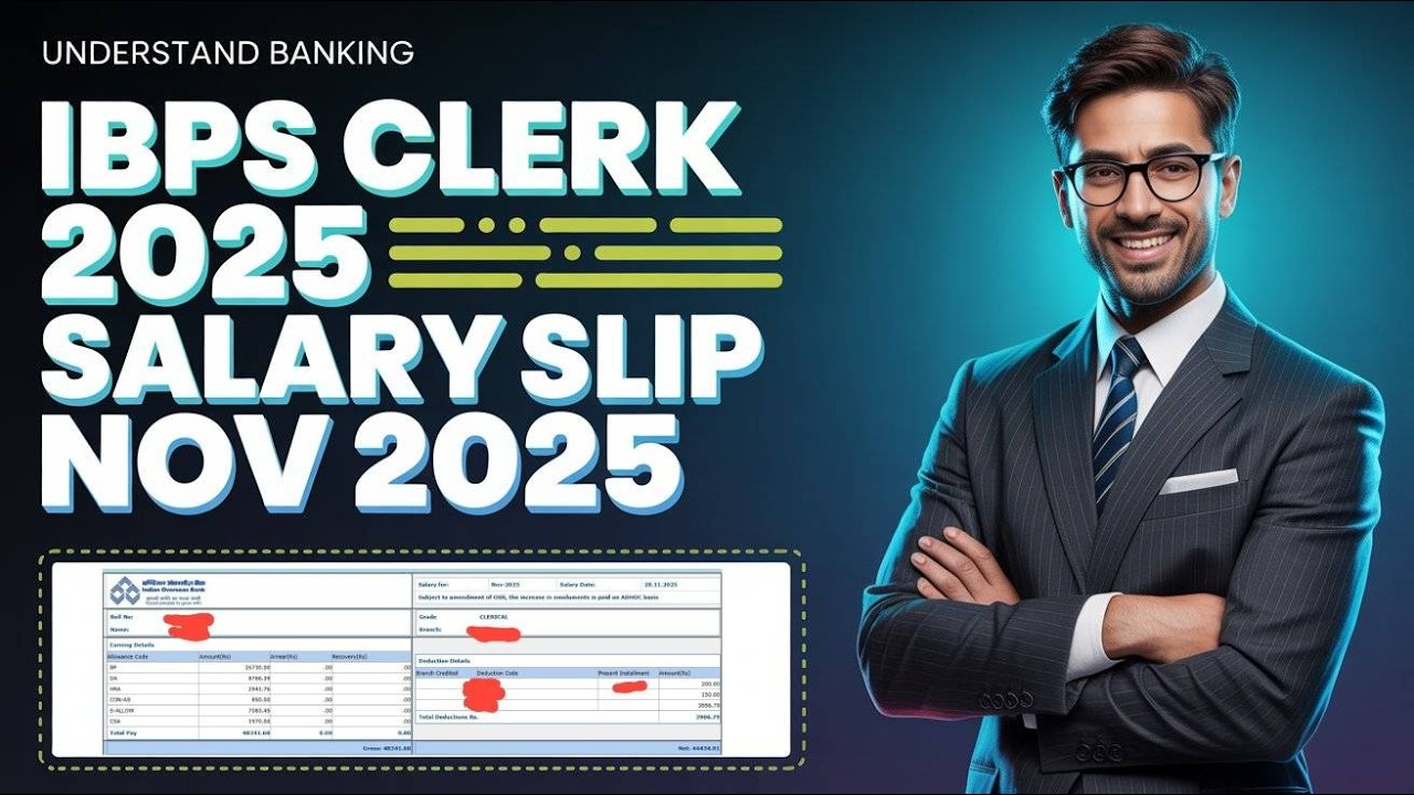 IBPS Clerk 2025 Latest Salary Slip of New Joiner 🔥 Actual In-Hand Salary!