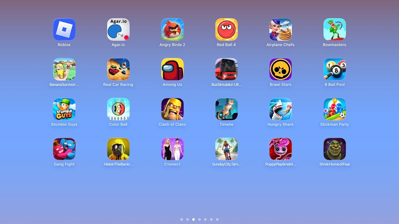 Comics Bob, Slap And Run, Bridge Race, Pick Me Up 3D, Jetpack Master, BusEscape