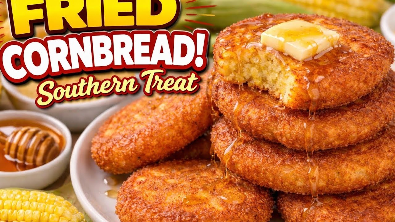 Southern Fried Cornbread (Golden & Crispy!) | Old-Fashioned Southern Treat