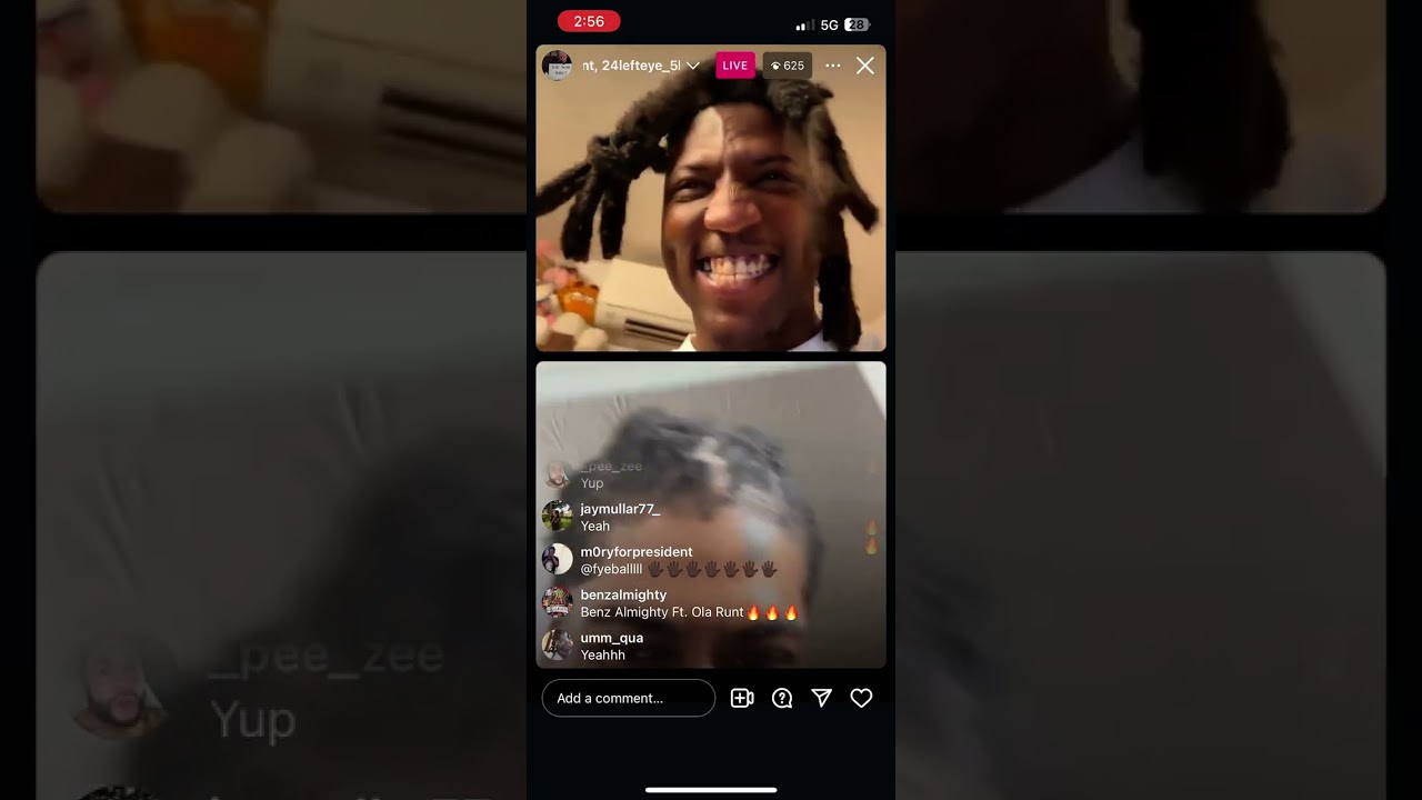 Ola Runt on live tweakin off the meds😂😂