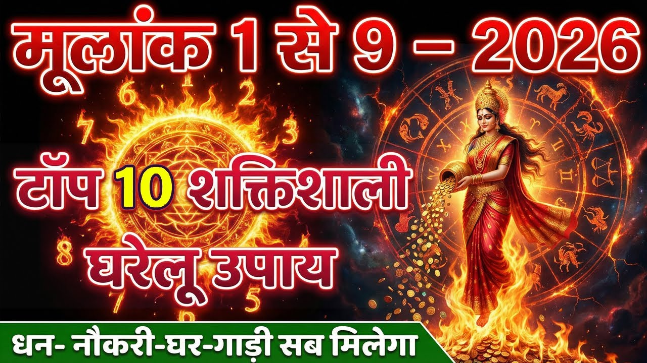 2026 में किस मूलांक को मिलेगा धन और समृद्धि का आशीर्वाद | लक्ष्मी जी की कृपा 💰 घरेलू उपाय