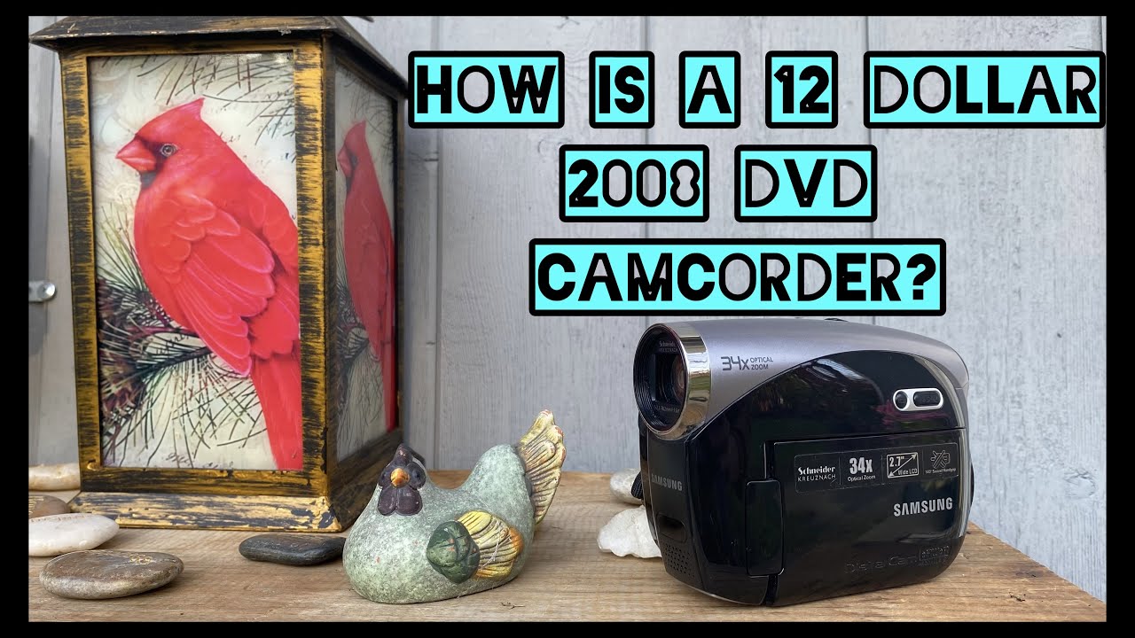 I bought An Old Samsung DX103 Camcorder For 12 dollars.