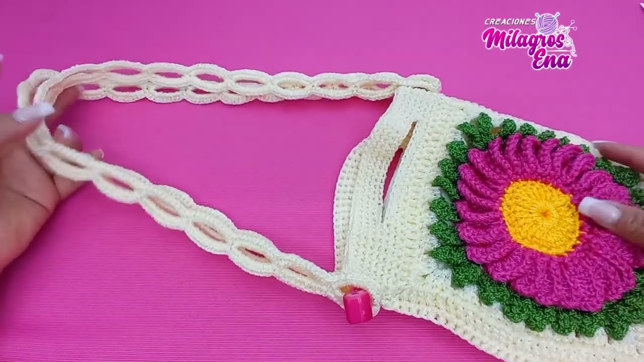 COMO TEJER TIRANTE CON ARITOS PARA BOLSOS TEJIDOS A CROCHET