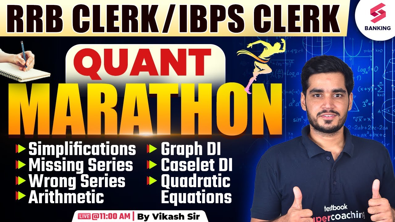 IBPS RRB Clerk 2024 Quant Marathon Class | IBPS Clerk Quantitative Aptitude | Maths By Vikas sir