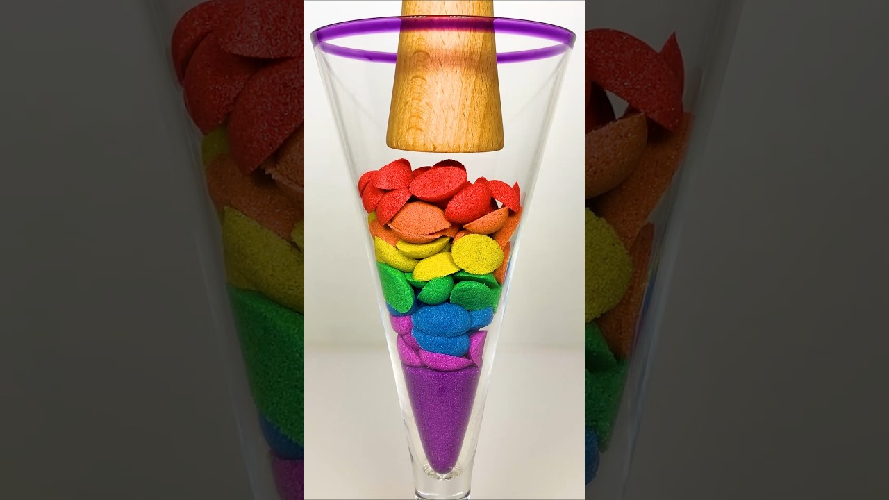 Very Satisfying and Relaxing, Kinetic Sand ASMR, Drop and squish