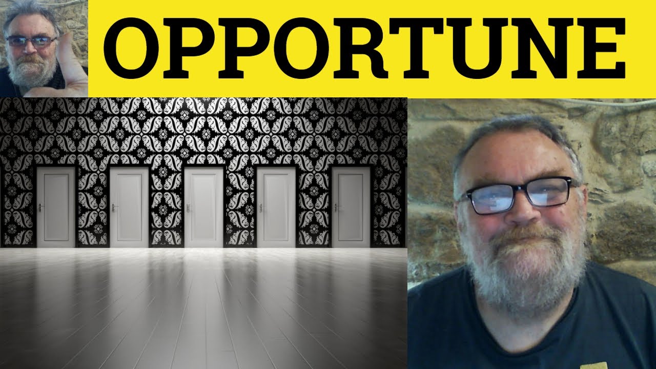 🔵 Opportune Meaning - Inopportune Definition - Opportune Examples Adjectives - Opportune Inopportune