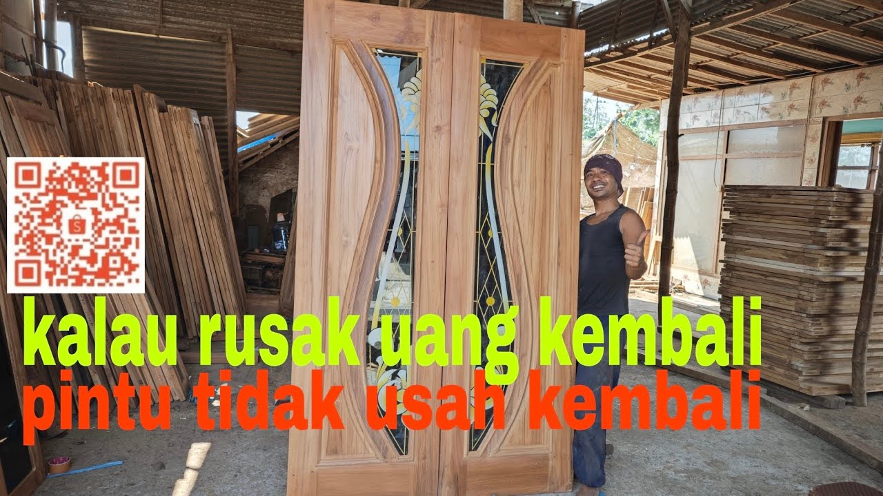 pintu kayu jati bergaransi