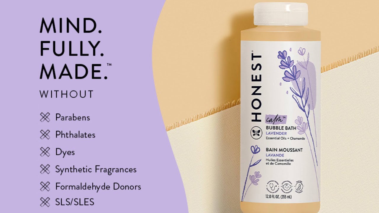 The Honest Company Foaming Natural Bubble Bath, Tear-Free
