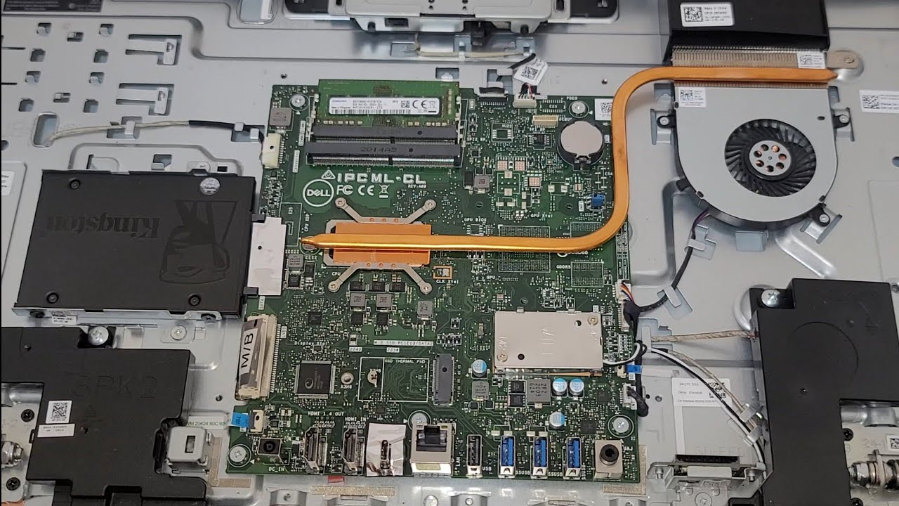 Dell Inspiron 5490 AIO Series Disassembly RAM SSD Hard Drive Upgrade Replacement Repair