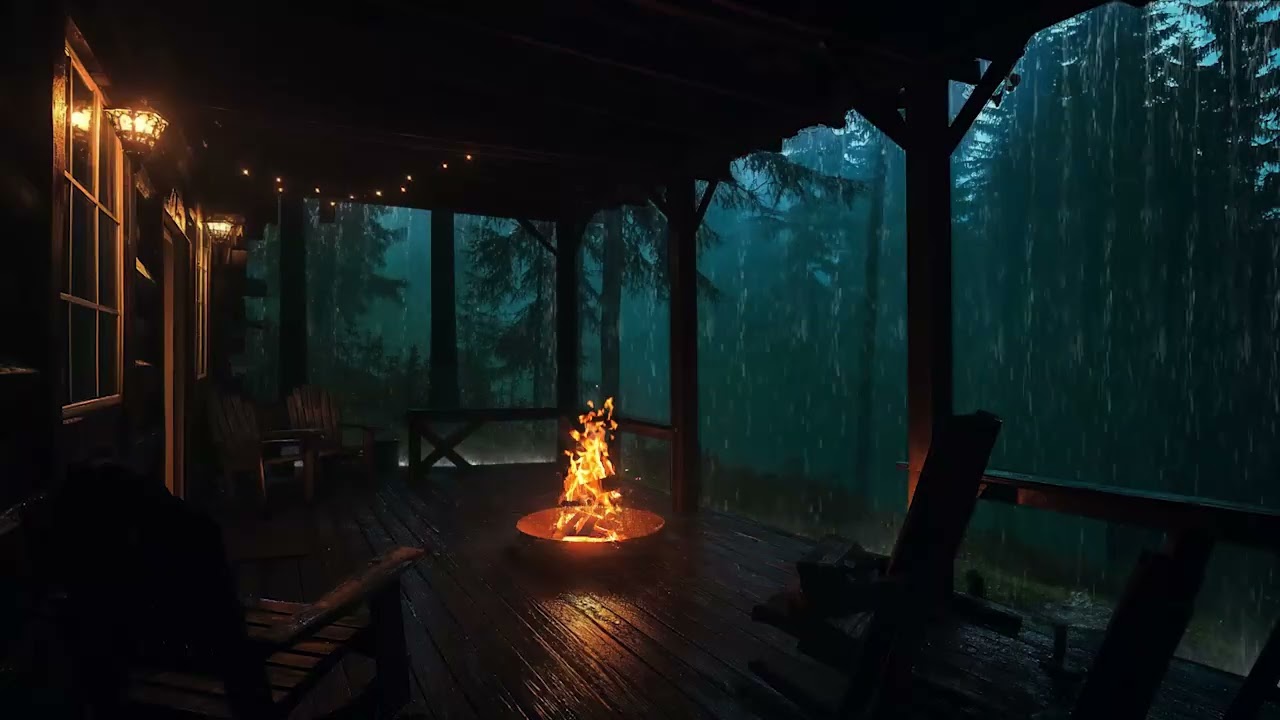 Relaxing Thunderstorm & Heavy Rain Sounds 🌧 | Deep Sleep, Stress Relief & Meditation Ambience