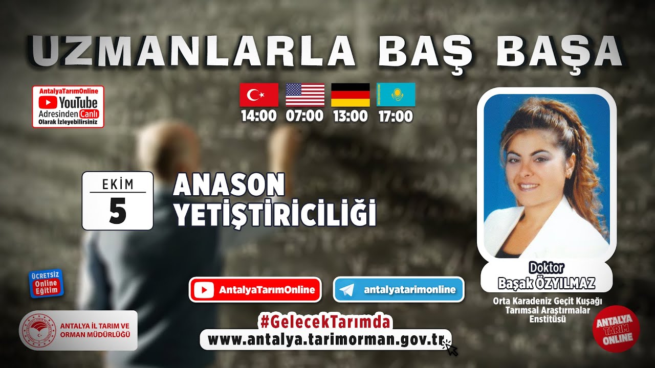 Uzmanlarla Baş Başa 97. Bölüm- Anason Yetiştiriciliği