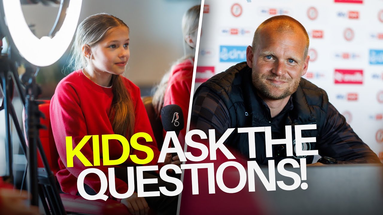 Primary School kids takeover press conference!
