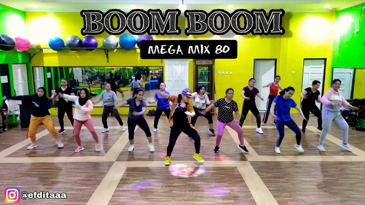 BOOM BOOM (MEGA MIX 80) - MABEL YEAH | CUMBIA | ZUMBA | CHOREO BU HEBAFATHY | @efditaaa