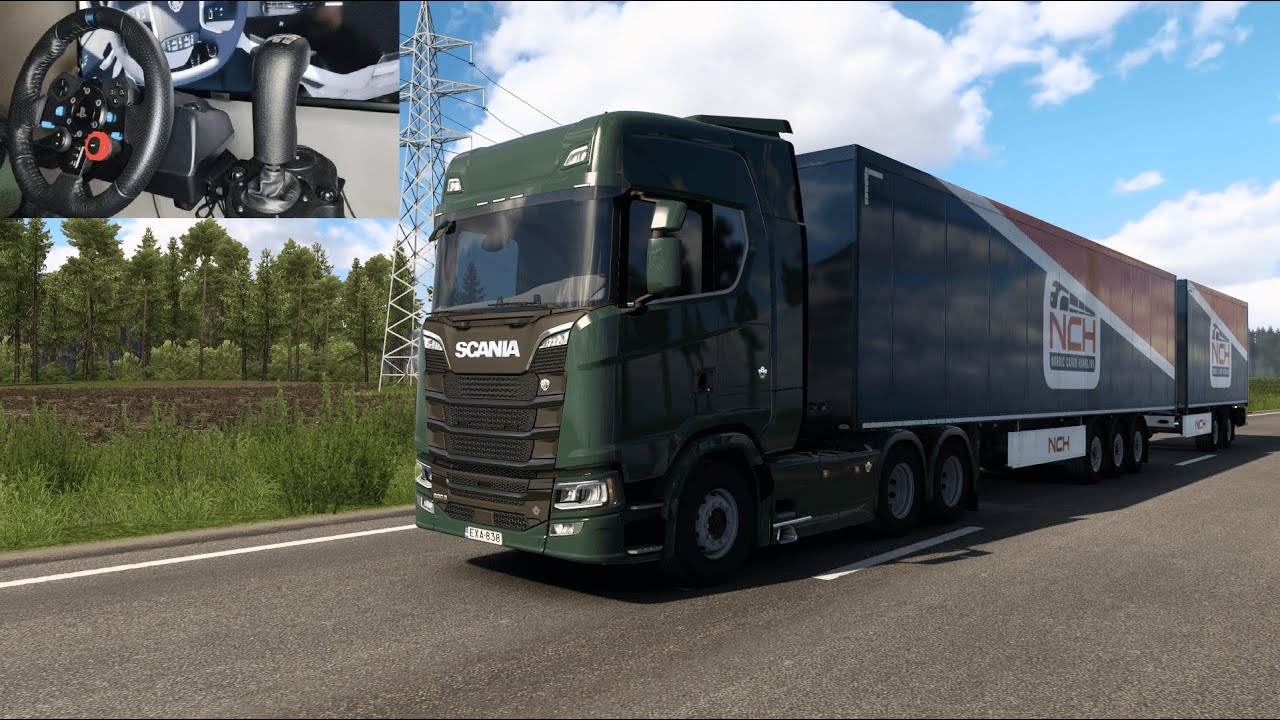 Viagem de Scania na Finlândia - Euro Truck Simulator 2 (G29)