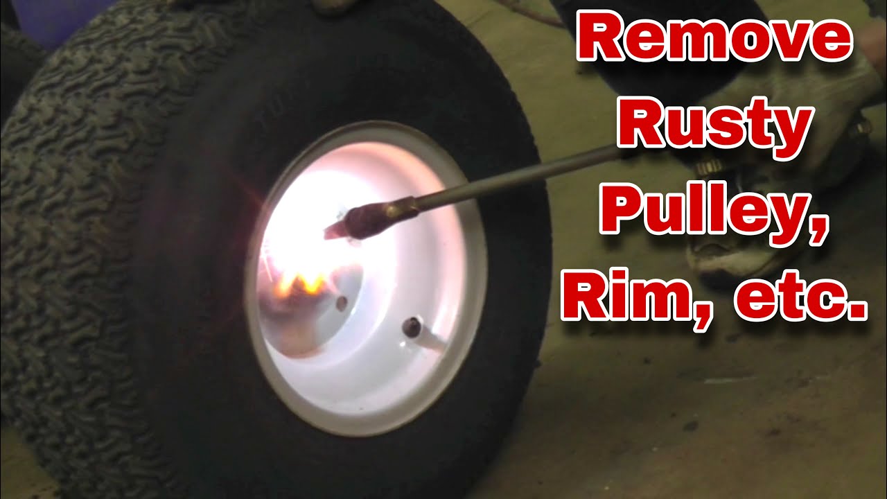 How To Remove Rusty Pulley, Rim, Blower Fan, etc.