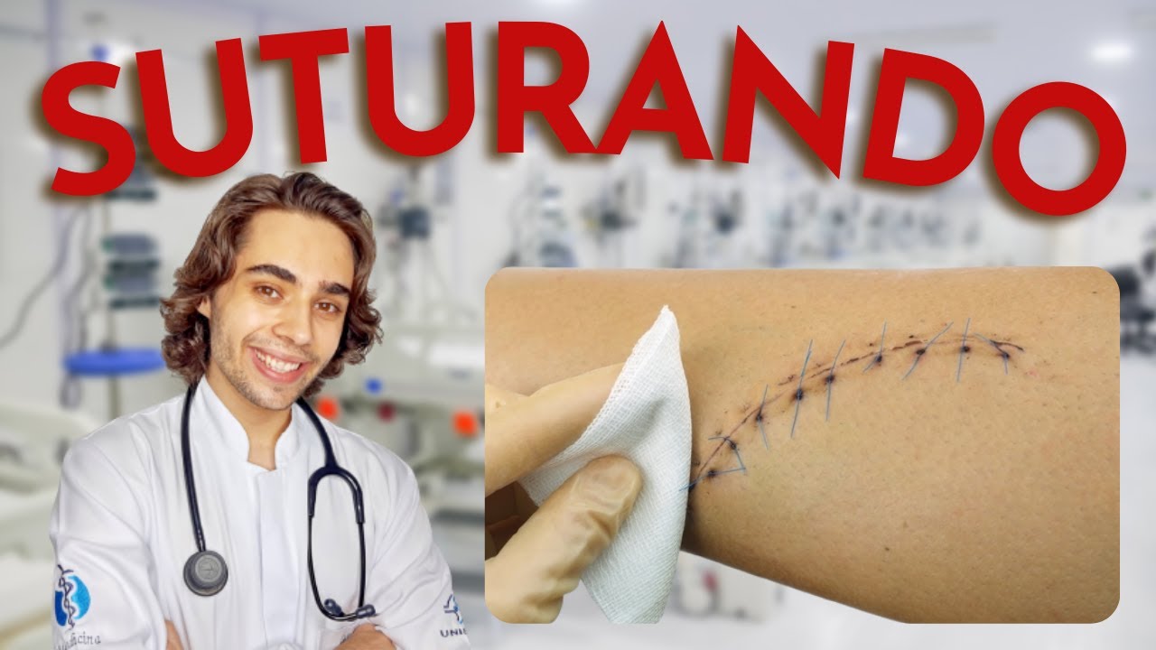SUTURANDO UMA PELE SUTURESKIN. Aprendendo a suturar | MEDVLOG 2021