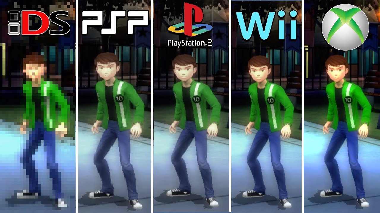 Ben 10 Alien Force Vilgax Attacks (2009) NDS vs PSP vs PS2 vs Wii vs Xbox 360 (Which one is better!)