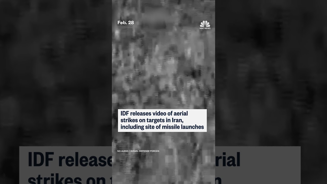 IDF releases video of aerial strikes on targets in Iran, including site of missile launches