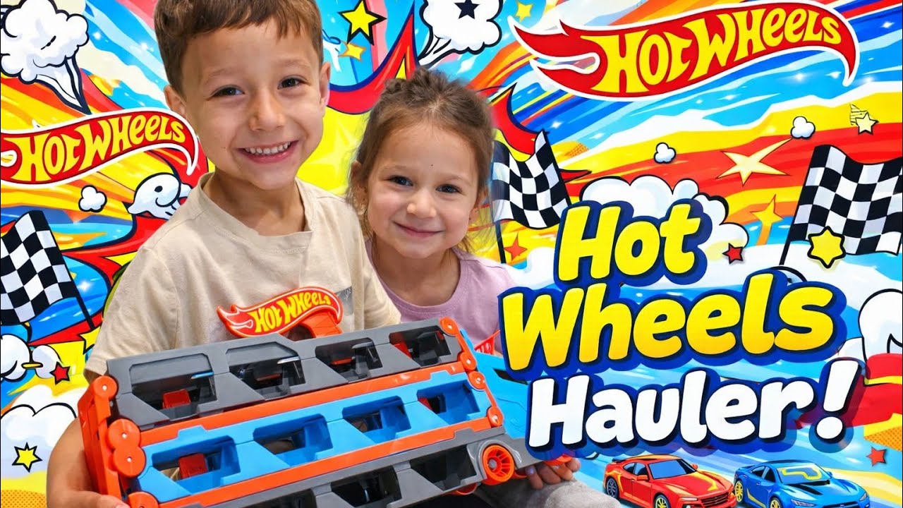 Hot Wheels Super Hauler Track Playtime | Ivan’s Play Time
