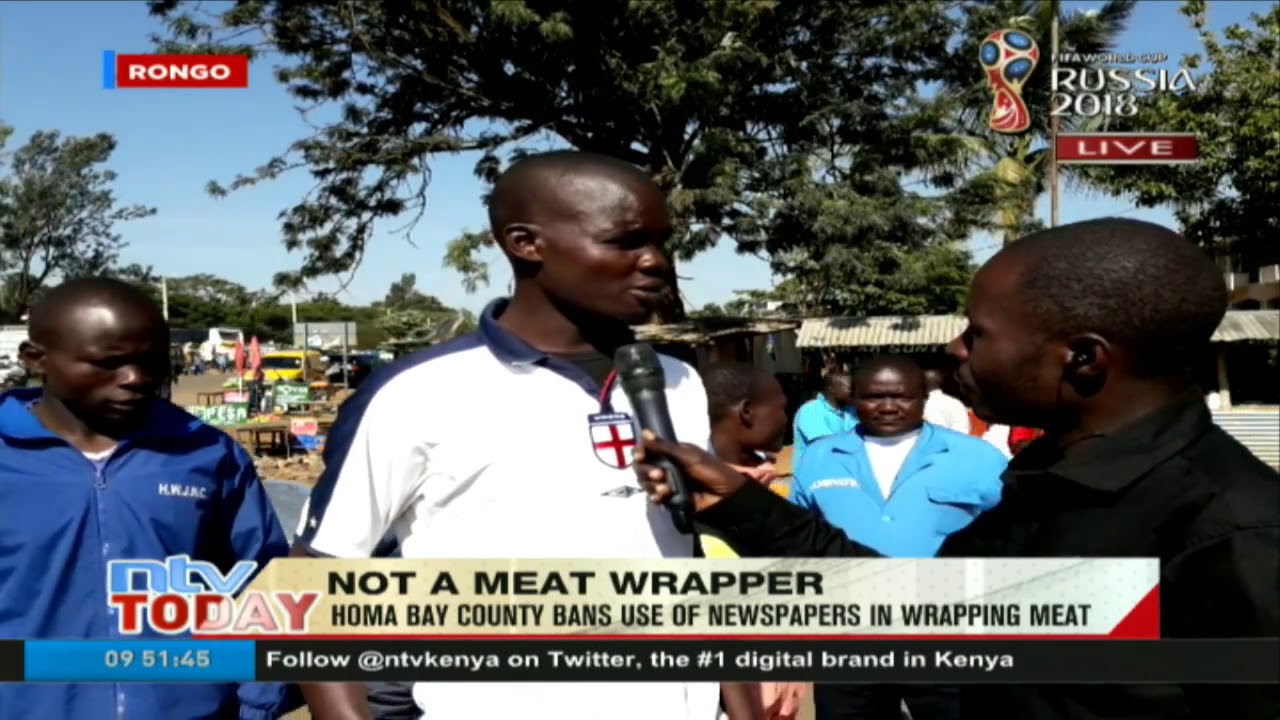 Rongo residents react to Homa Bay's ban on use of newspapers to wrap meat