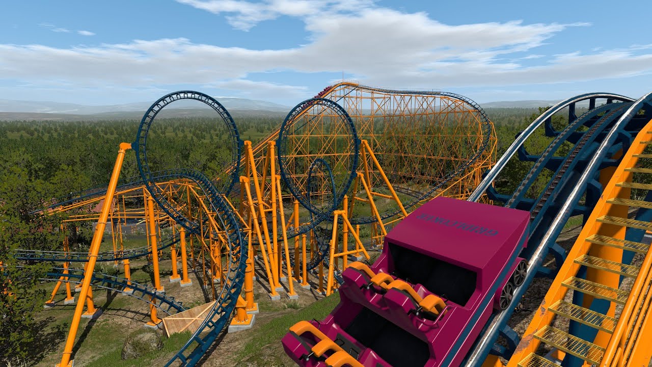Gridlocker | Arrow Corkscrew Coaster with Interlocking Loops | OnRide & OffRide | NoLimits 2