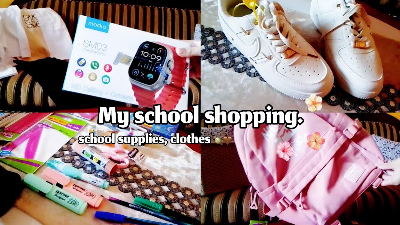 Back to school series 📚🌼مشترياتي للمدرسة|ادوات،ملابس 💌