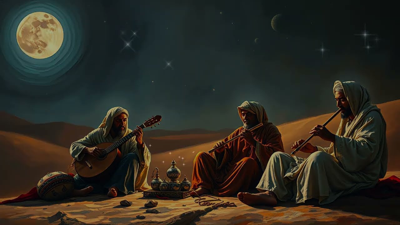 INSTRUMENTAL ARABIC RAMADHAN VIBES 🕊️ | Lagu Pengantar Tidur 1 Jam |  Teman Belajar, Tidur, & Santai
