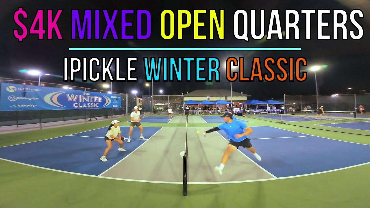 $4K Mixed Open QFs | Santini (6.1) / Rossi Luque (5.4) vs Nguyen (5.2) / Sahid (5.3) iPickle