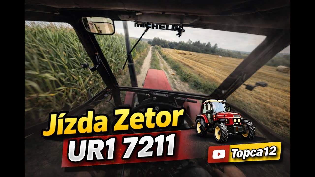 Zetor 7211 | jízda po polní cestě