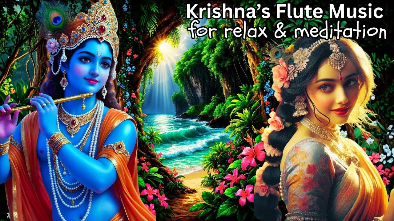 Krishna's Flute Morning Meditation Music | Relaxing Mind and soul | Bansuri  , positive energy