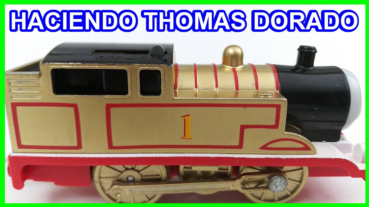 Custom Tomy Trackmaster Thomas dorado oro