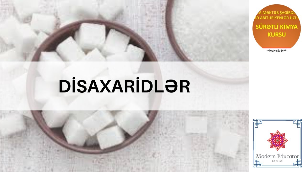 DƏRS - 87 Disaxaridlər