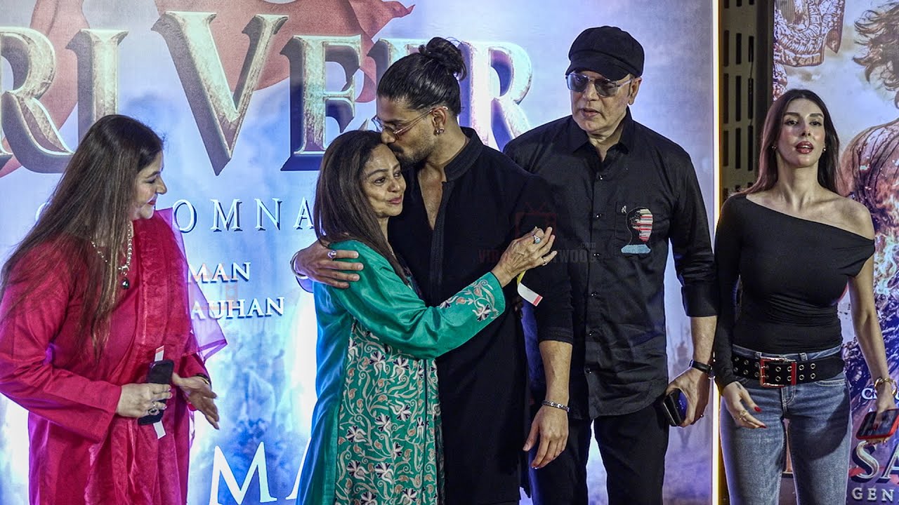 Sooraj Pancholi Cutest Family Moment arrive at Kesari Veer Grand Premiere