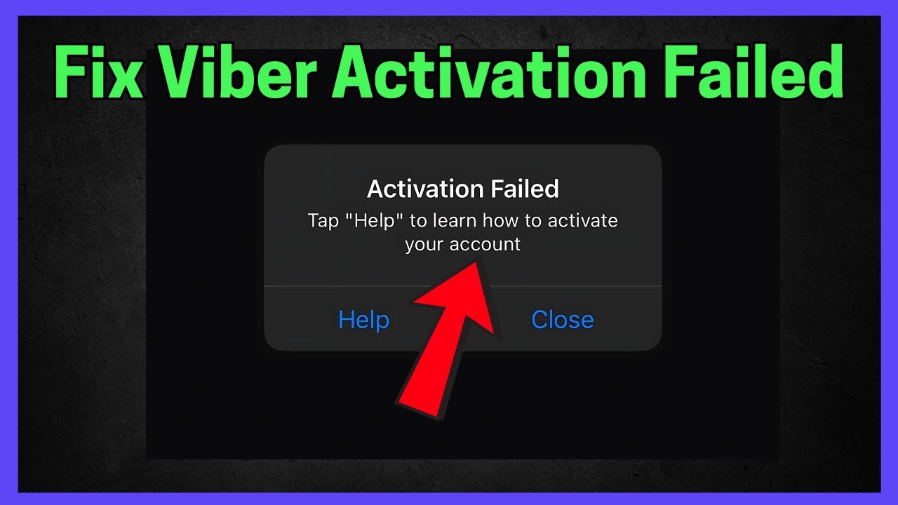 Viber Activation Failed (Quick fix)
