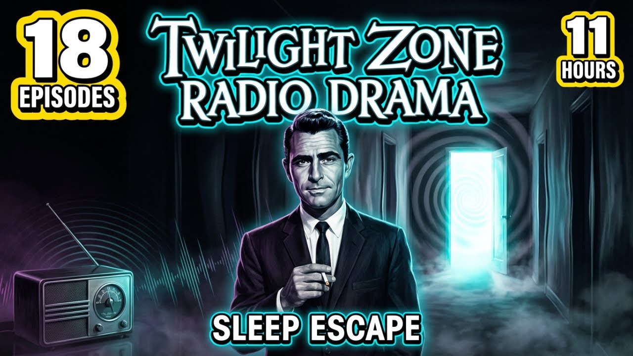 Twilight Zone Radio Drama 11 Hours 18 Episodes // Rod Serling Style Stories For Sleep Escape