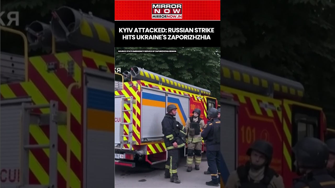 Kyiv Attacked: Russian Drone Strike Hits Ukraine's Zaporizhzhia; 1 Killed, 16 Injured #shorts