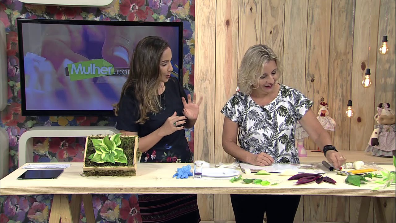 Folhas em biscuit - Alessandra Assi - 14/03/2018