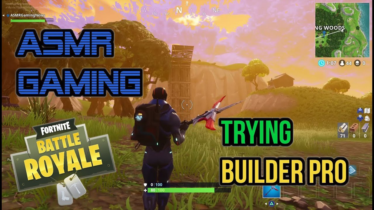 ASMR Gaming | Fortnite Trying Out Builder Pro Controls ★Controller Sounds + Soft Spoken Whispering☆