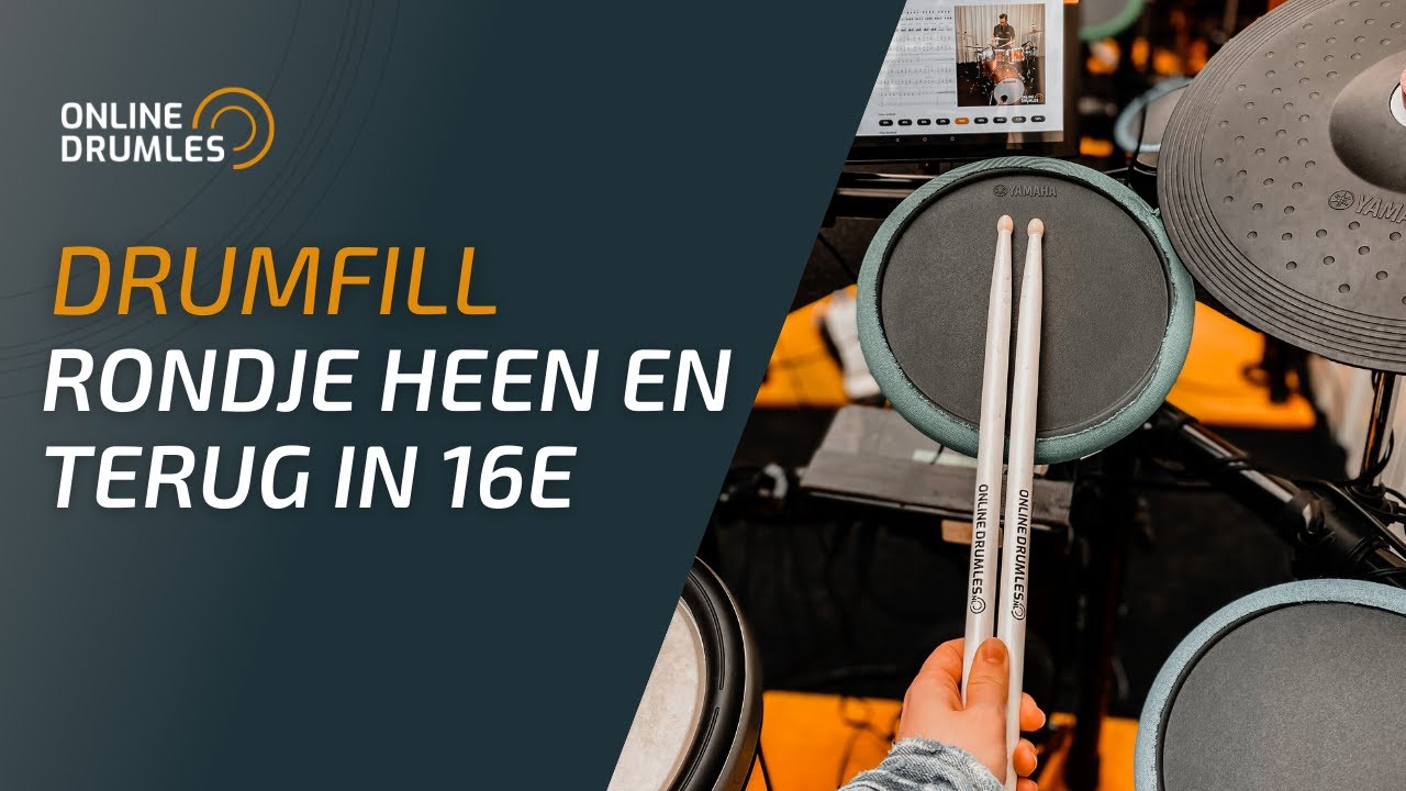 DrumFill,  Rondje heen en terug in 16e - Online Drumles