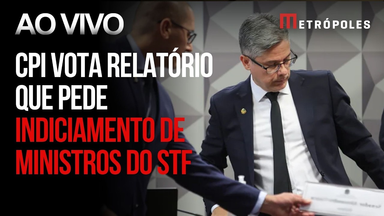 AO VIVO: CPI do Crime Organizado l&ecirc; relat&oacute;rio que pede indiciamento de Moraes e ministros do STF