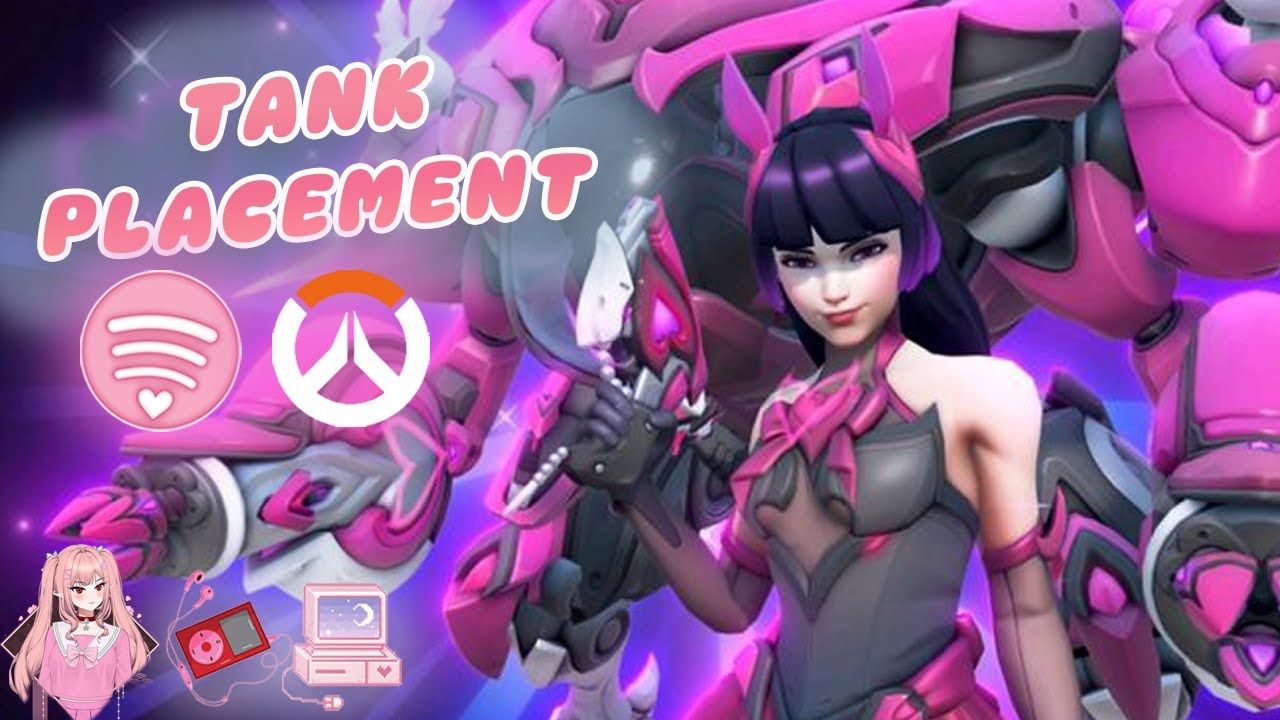 𐙚Cute Tank Placement Competitive & Spotify to Make You Feel Like A Baddie🎧ྀི 𐙚OVERWATCH 2⋆.˚